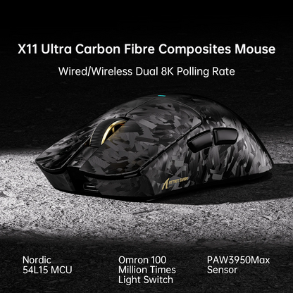Ultra-Light Wireless Gaming Mouse 42K DPI 8K Polling