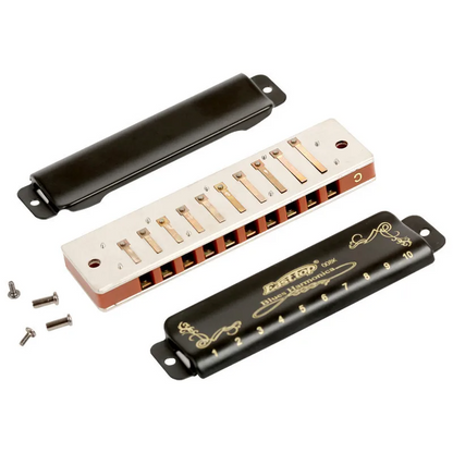 Professional 10-Hole Diatonic Harmonica Set 7 Keys