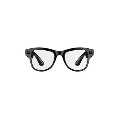 Black Smart Glasses Blue Light 3600mAh Camera
