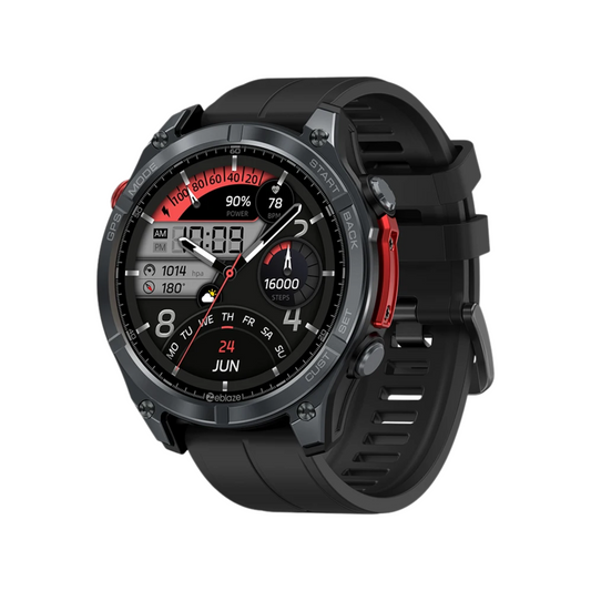 Portable 1.43 inch AMOLED GPS Smartwatch with Flashlight