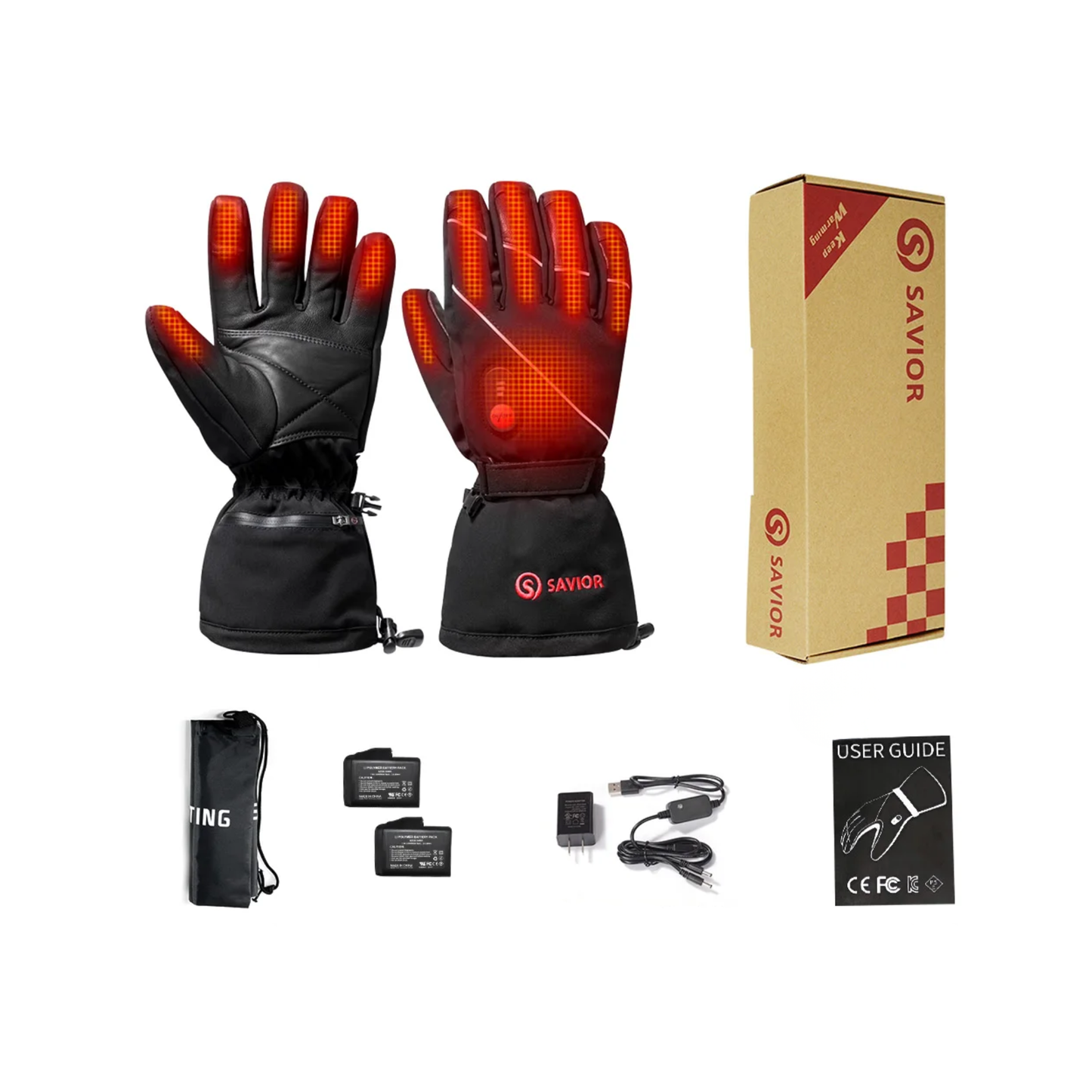 Savior Winter Heated Gloves Ski Snowboard Hunting Gloves
