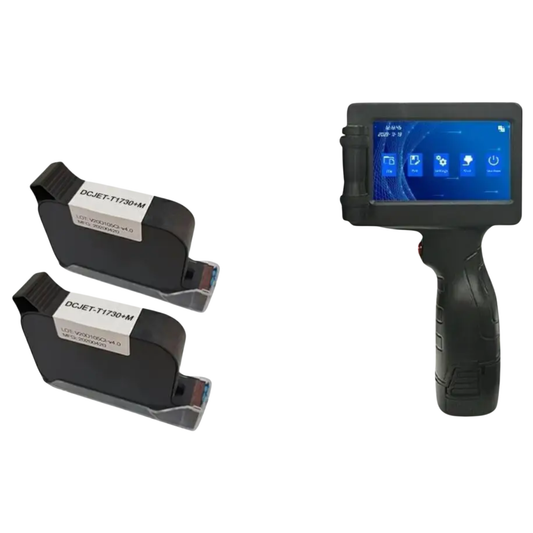 Portable 12.7mm Handheld Inkjet Printer with 2 Original Inks
