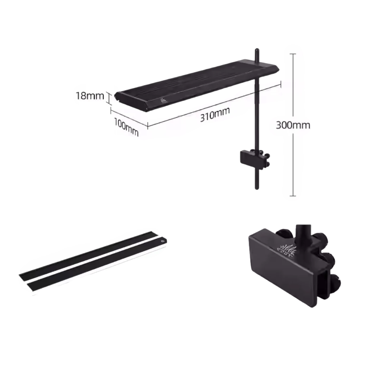 S300Pro LED Aquarium Light with Shades APP Control