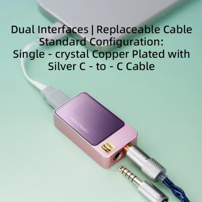 Portable HiFi USB DAC Amp 32bit DSD256 Pink
