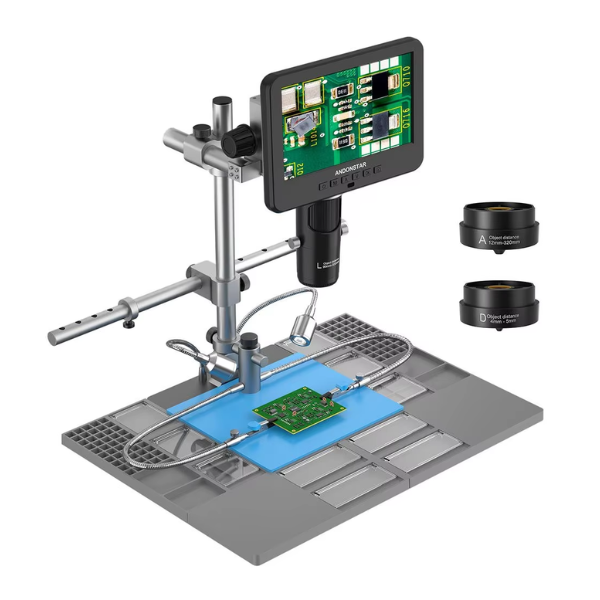 2000X 4K Trinocular Digital Microscope for PCB Soldering