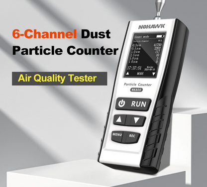 6 Channel Air Quality Dust Particle Counter PM2.5 PM10 Detector