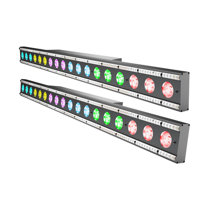 2-Pack 180W RGBW LED Wall Washer Lights DMX Stage