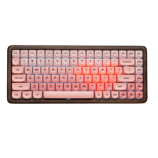 Wooden 75% Mechanical Gaming Keyboard RGB Wireless Hot Swap Kit