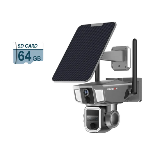 Outdoor 6K 4G WiFi Security Camera 64GB