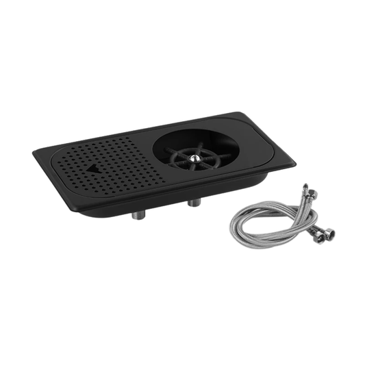 Black Stainless Steel Cup Rinser for Kitchen and Cafe
