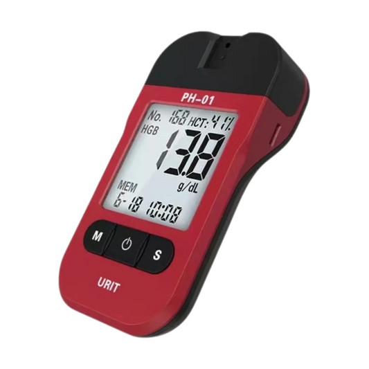 1m Hemoglobin Analyzer with 125 Test Strips for Home