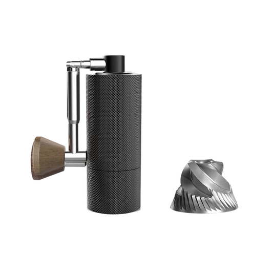 Compact Burr Coffee Grinder Handheld Adjustable Black