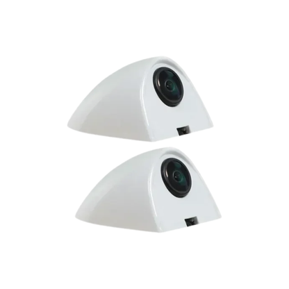 5-Inch HD Side View Car Mirror Camera White