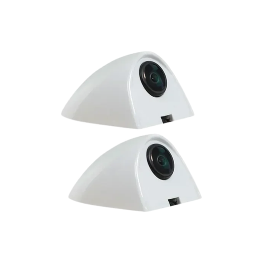 5-Inch HD Side View Car Mirror Camera White