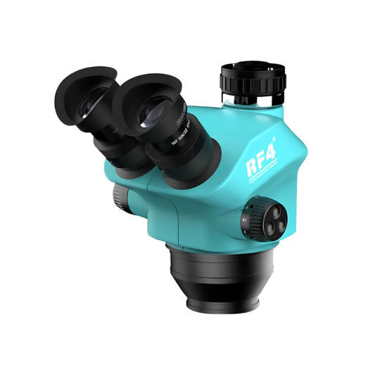 Continuous Zoom 7-50X Stereo Microscope Head for PCB Repair
