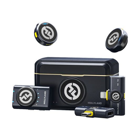 Wireless Lavalier Microphone Combo Set for Camera and Smartphone