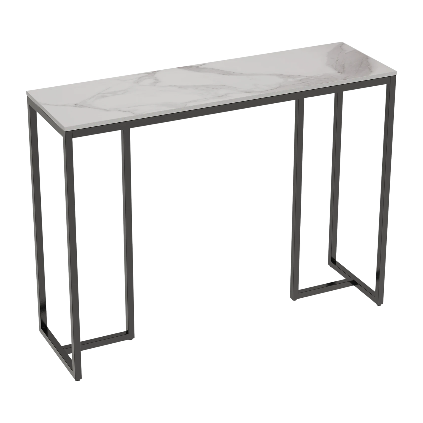 White Marble Entryway Console Table Hallway Sofa Table