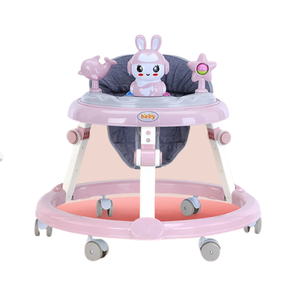 6 Speed Height Adjustable Baby Walker Pink