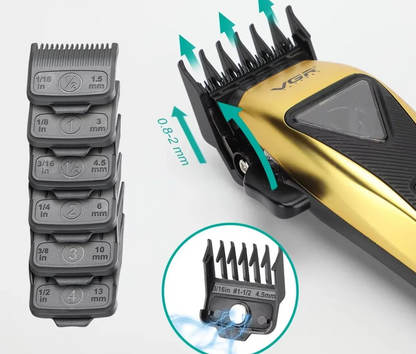 9000RPM Cordless Hair Trimmer Adjustable Barber Clippers