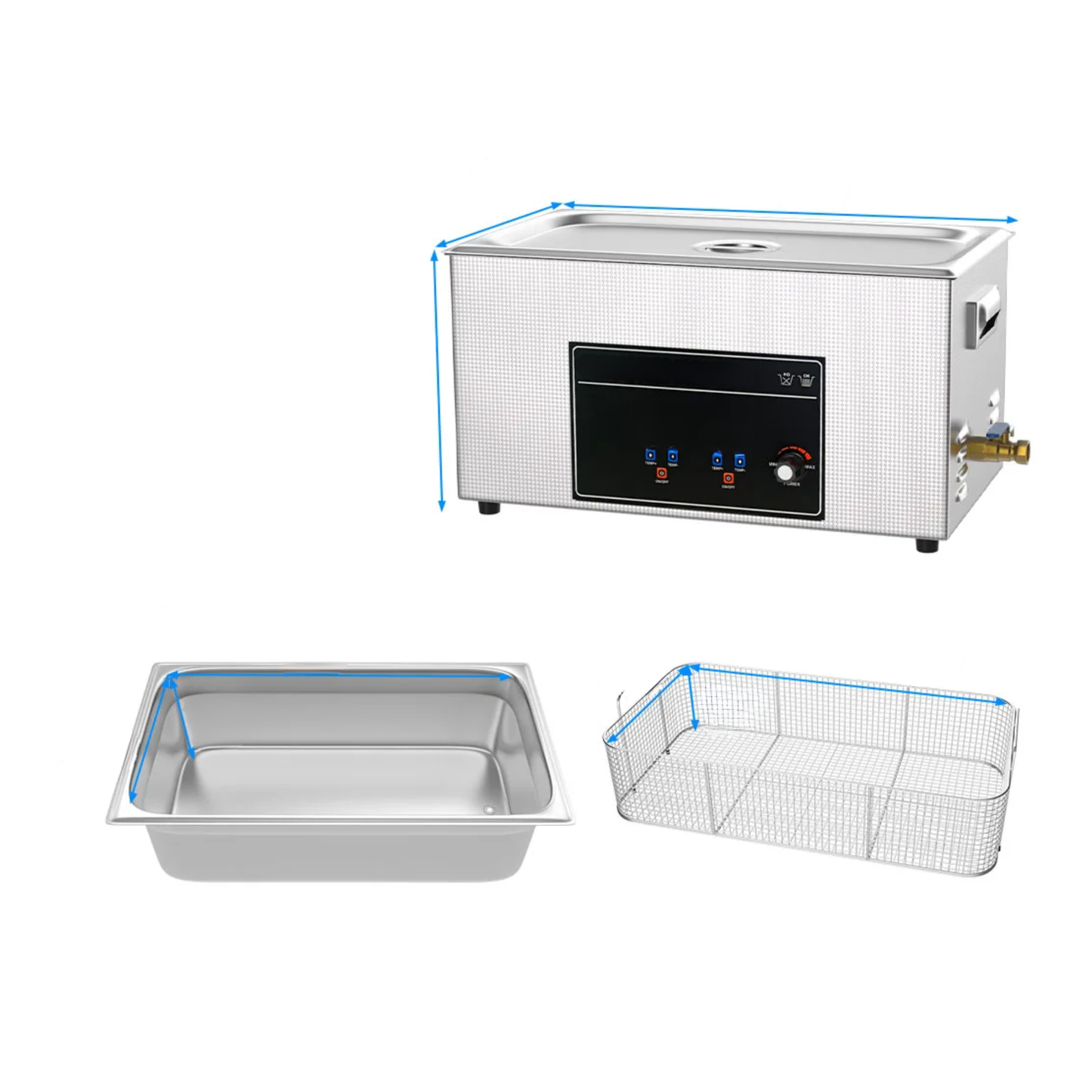 22L 480W Ultrasonic Cleaner Heavy Duty Tank