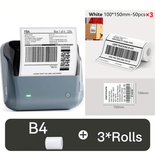 Portable Bluetooth Label Maker 100x150mm for Shipping and Office