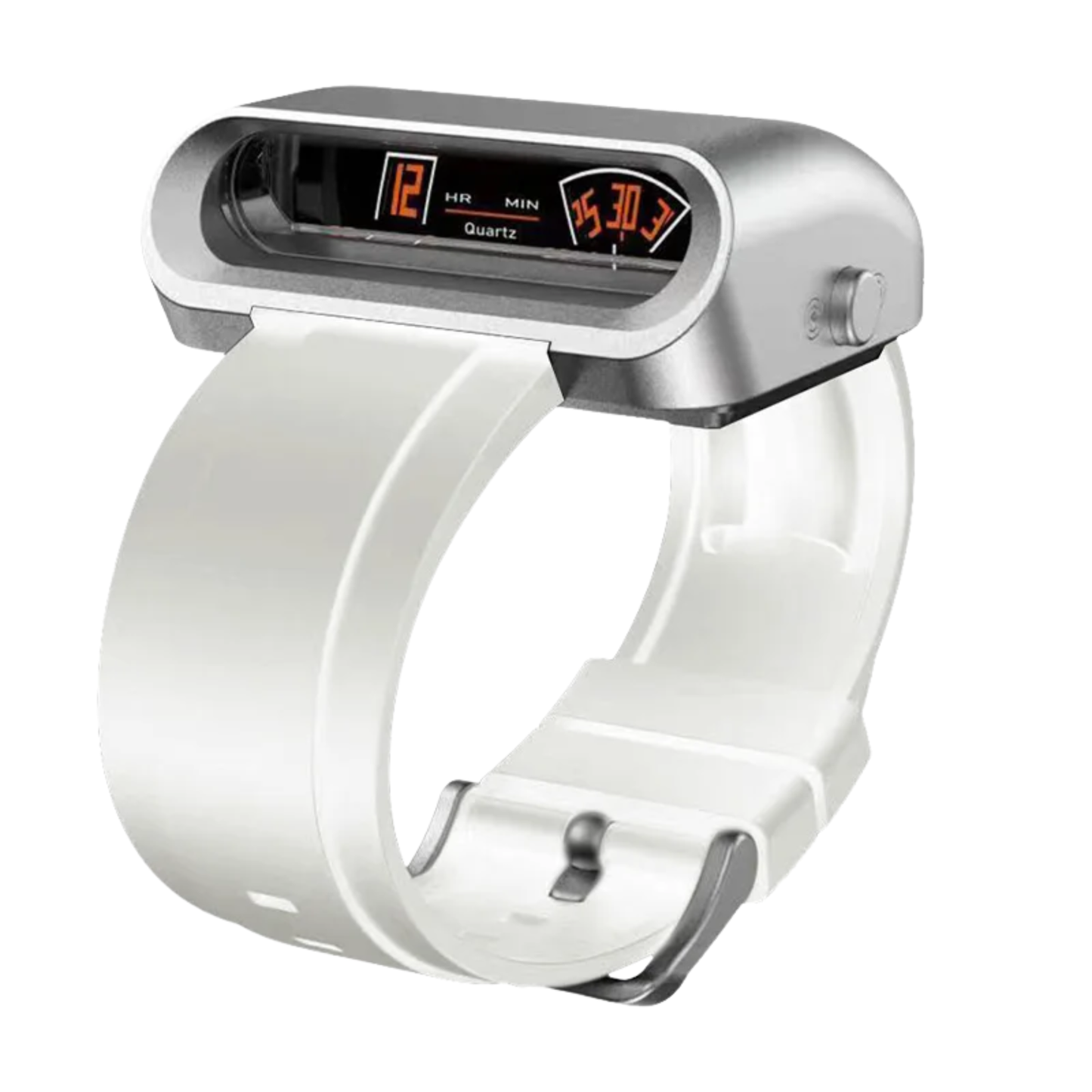 White Military Style Waterproof Wristwatch for Men