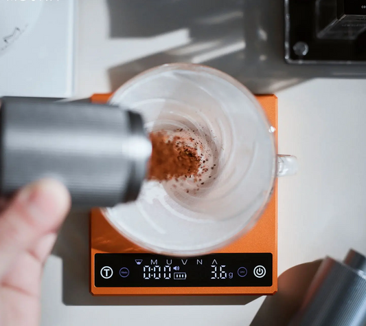 Coffee Brew Scale 0.1g Precision Timer Portable Black
