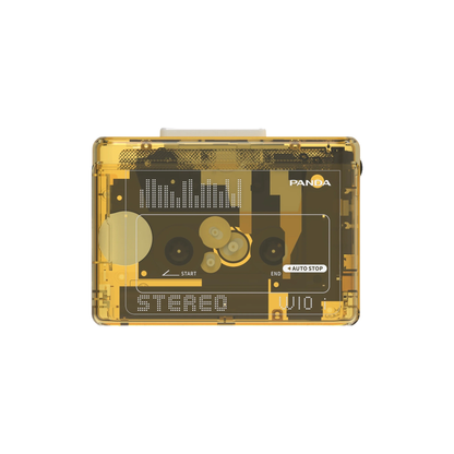 Portable Retro Cassette Player Dual Stereo Yellow