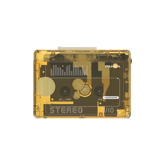 Portable Retro Cassette Player Dual Stereo Yellow