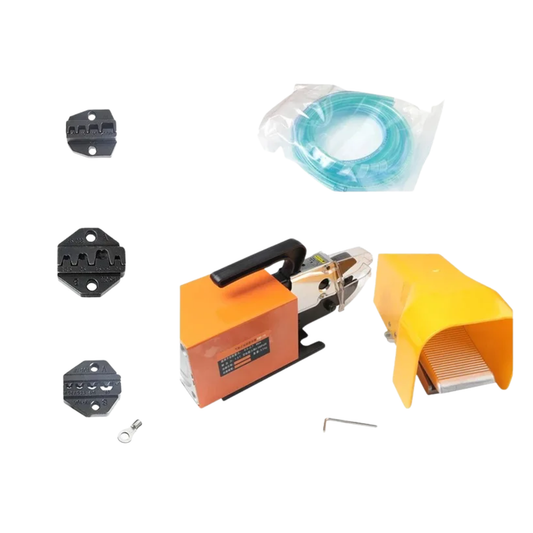 Compact Pneumatic 3-Jaw Crimping Tool for Wires