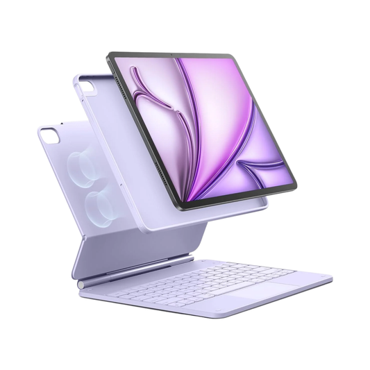 Multi-Angle iPad Pro 13 Keyboard Case Purple