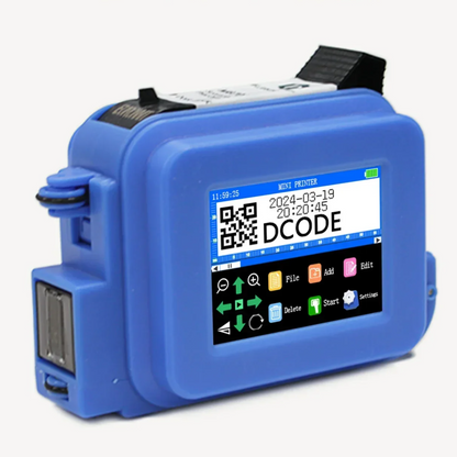 Compact Handheld Printer for Labels Barcodes and Logos