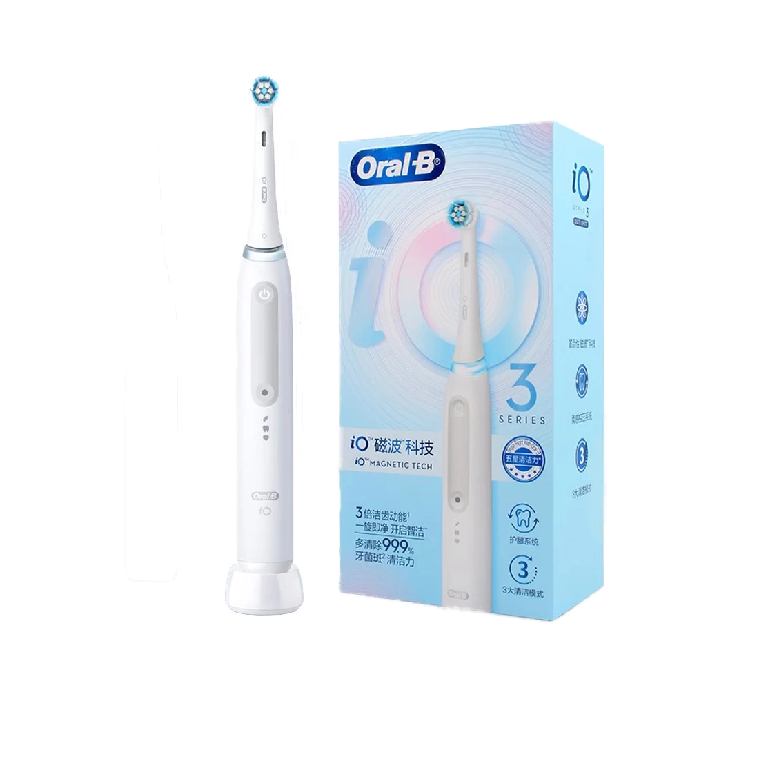 4x White Replacement Brush Heads Dental Care
