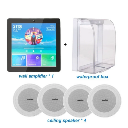 Bluetooth Wall Amplifier 4×20W Smart Home Audio