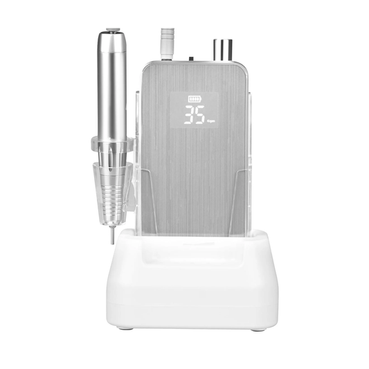 Portable TP301 Silver Nail Drill for Salon and Home Use