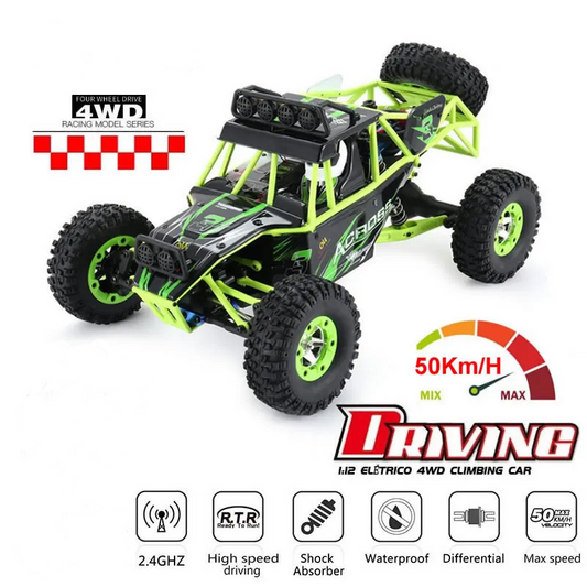 High Speed 4WD Remote Control Car 1:12 LED Climbing Buggy