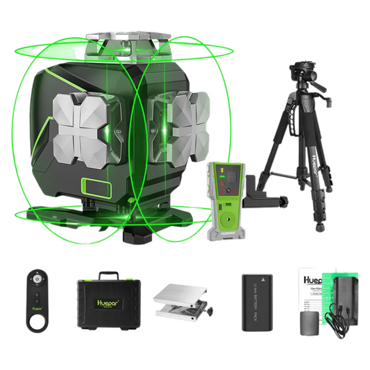 Complete 4D Laser Level Kit with Full Accessories
