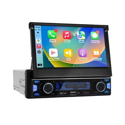 7-Inch Retractable Car Stereo with Wireless CarPlay