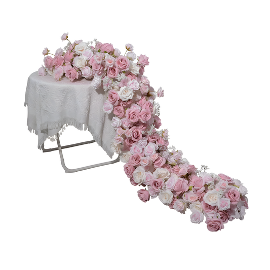 Premium Faux Rose Garland for Ceremony Backdrop