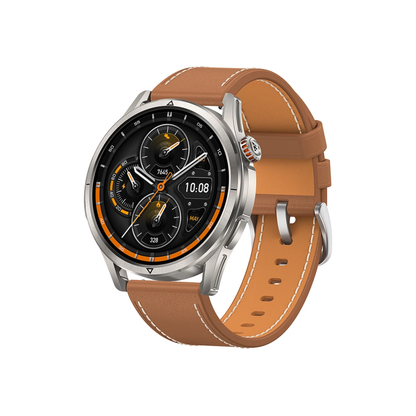 Silver AMOLED GPS Smartwatch for Android iOS