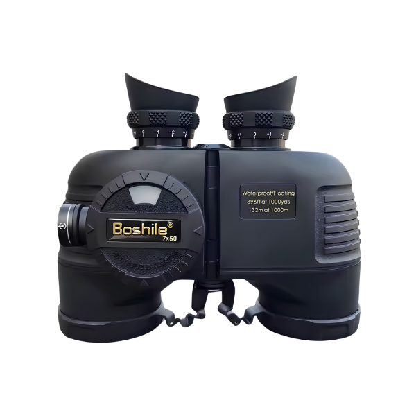 7x50 Waterproof Compass Binoculars HD BAK4 Floating