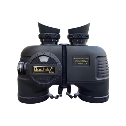 7x50 Waterproof Compass Binoculars HD BAK4 Floating