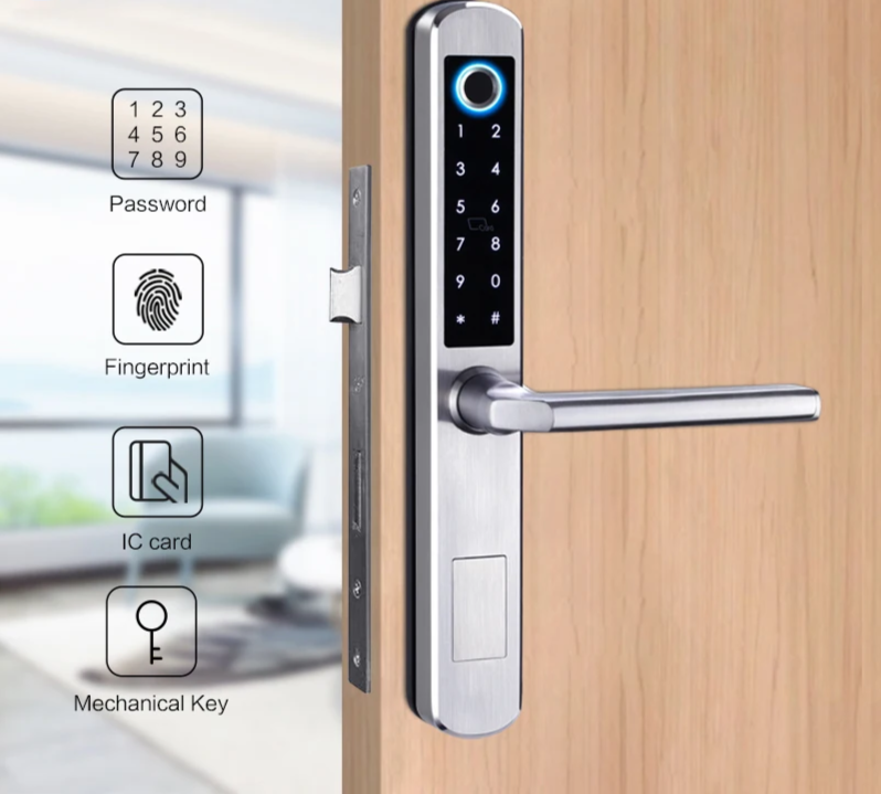 Waterproof 6085 Silver Electronic Door Lock with RFID