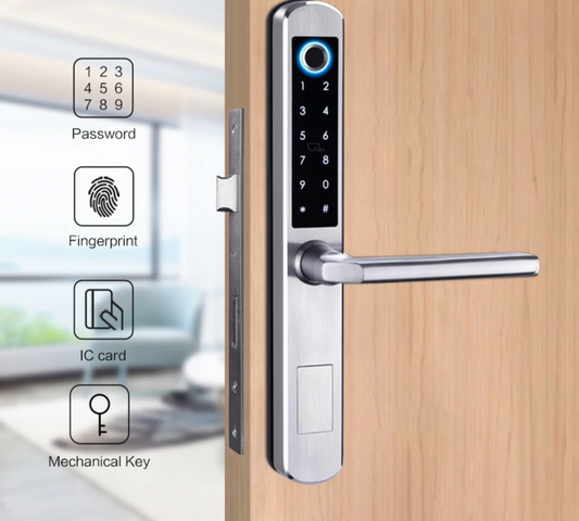 Waterproof 6085 Silver Electronic Door Lock with RFID