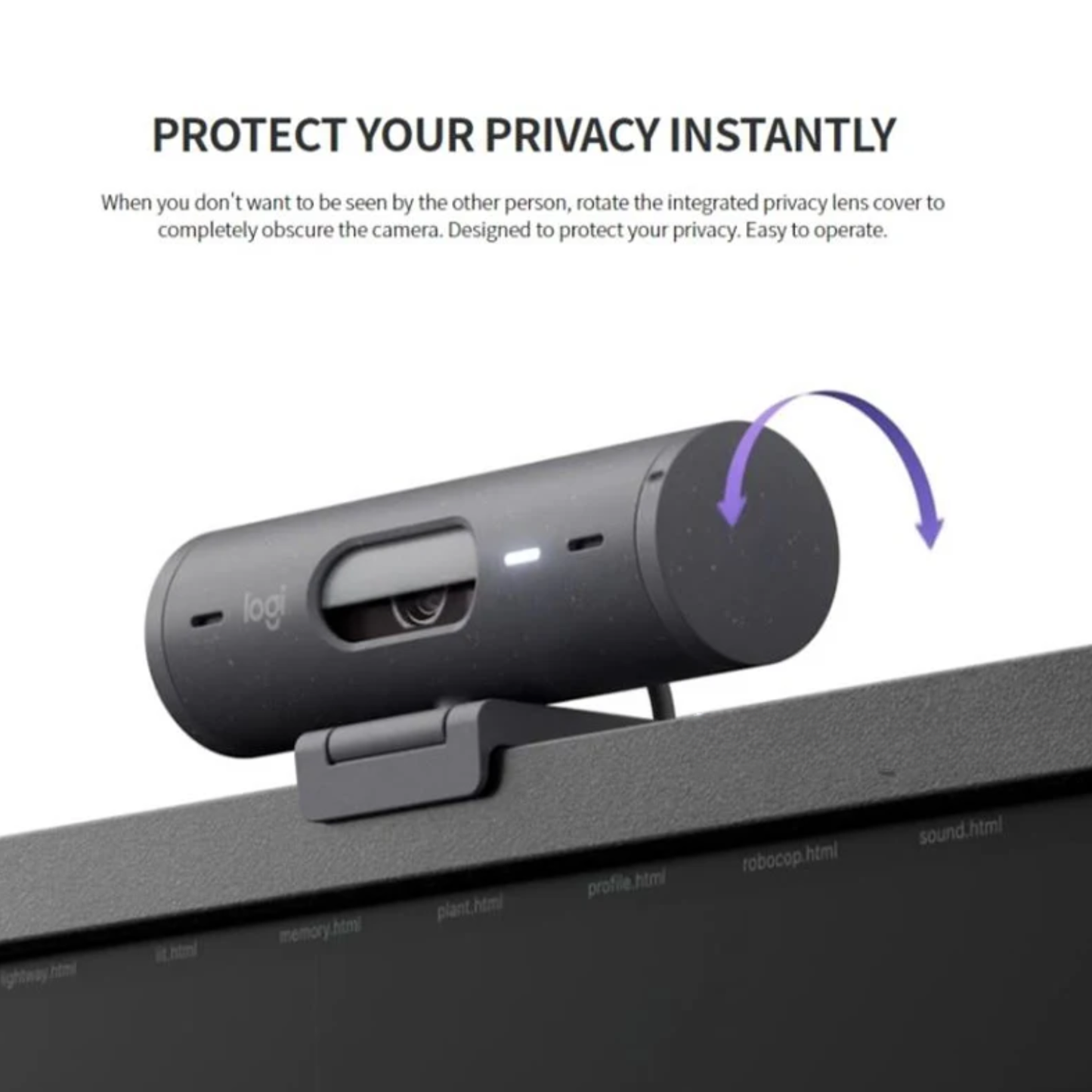 Pink Full HD 1080p Webcam with Auto Framing