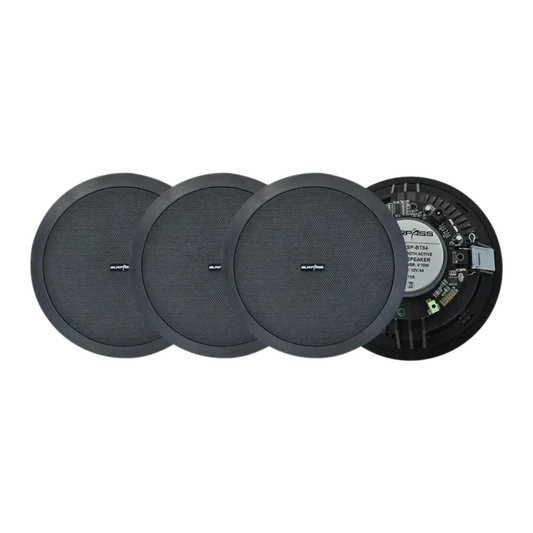 Wireless Ceiling Speaker Set with Amplifier and Passive Units
