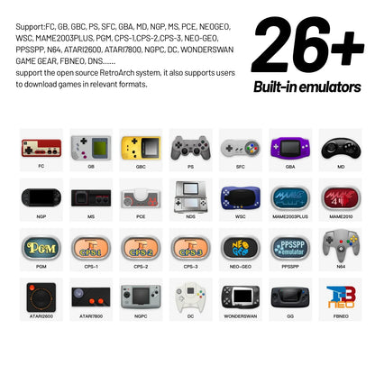 Smart Retro Gaming Console 4.96 Inch IPS Screen Linux