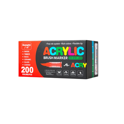 200 Colours Holiday Marker Set for Drawing & Painting