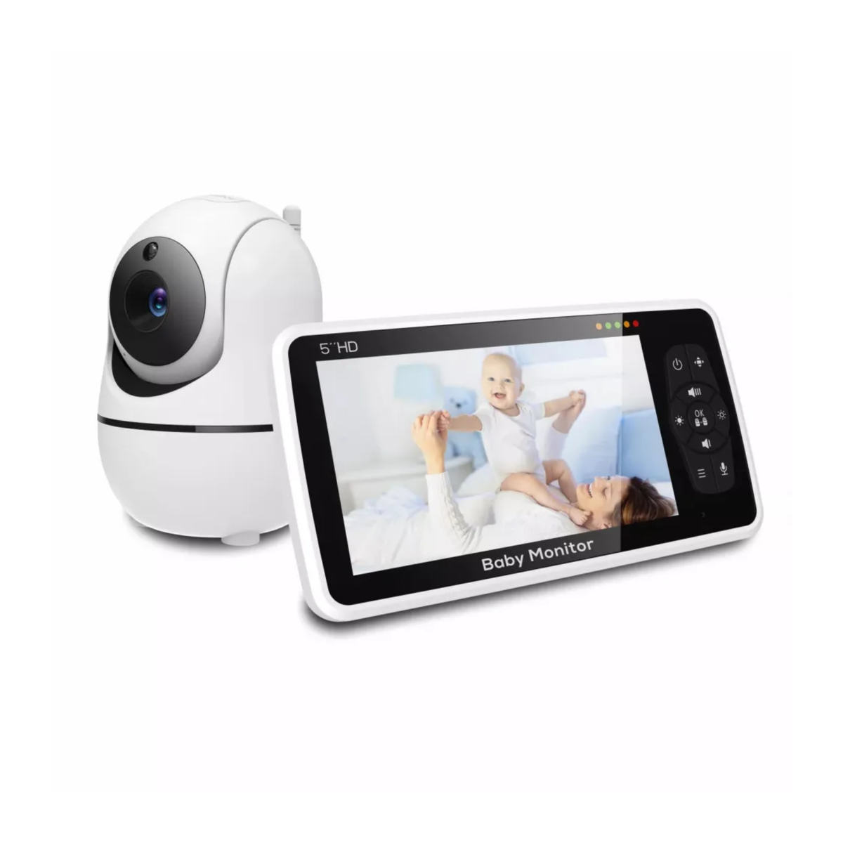5 Inch Video Baby Monitor with 4X Zoom and Lullabies