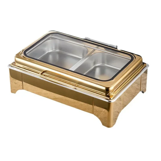 9L Flip Top Food Warmer Buffet Server Stainless Steel